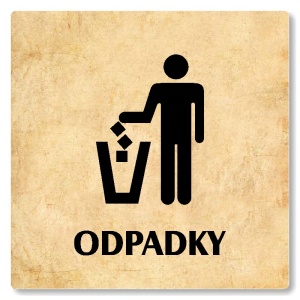 Odpadky, 148x148mm, pergamen, Nevada